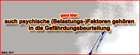 psychische Belastungen in der Arbeitswelt